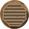 Ekena Millwork Round Gable Vent Functional, Western Red Cedar Gable Vent w/ 1" x 4" Flat Trim Frame, 16"W x 16"H GVWRO16X1601RFUWR - alternate 3